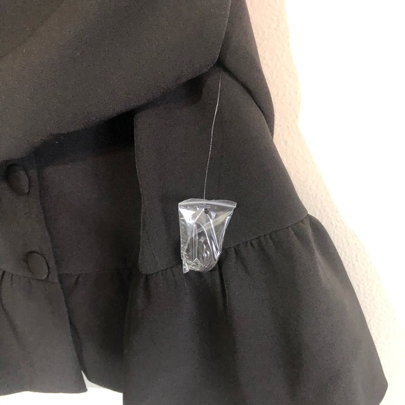 ModCloth NWOT black button front blazer peacoat - Picture 4 of 8